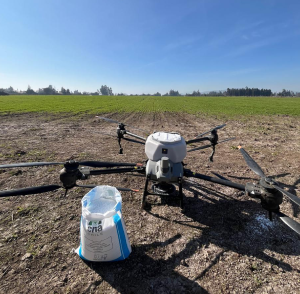 Siembra y aplicación granulados con Drones